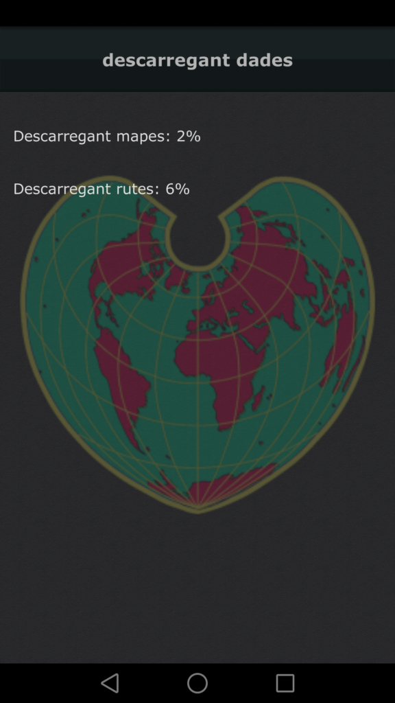 Descarregant rutes App Digi-World Trekking